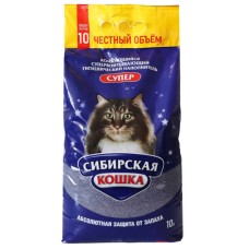 СИБИРСКАЯ КОШКА Наполнитель Супер комкующийся 10л