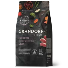  Grandorf FRESH Корм сухой для взрослых кошек Мясо Утки с Бататом 2кг