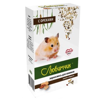 Любимчик в коробке д/хомяков фрукты 400г*14