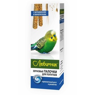 Любимчик зерновые палочки д/попугаев Витам. -мин. 2шт/120г
