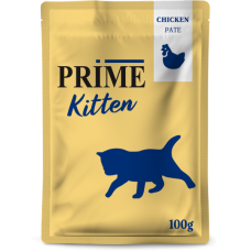 PRIME пауч 100г Паштет из курицы, для КОТЯТ